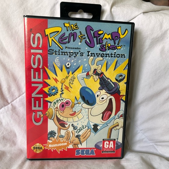 Ren & Stimpy show presents Stinpy’s Invention 1993 Sega Genesis game cartridge - Picture 3 of 6